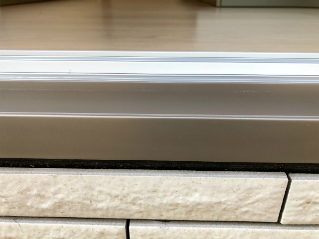樹脂サッシの割れ補修補修後